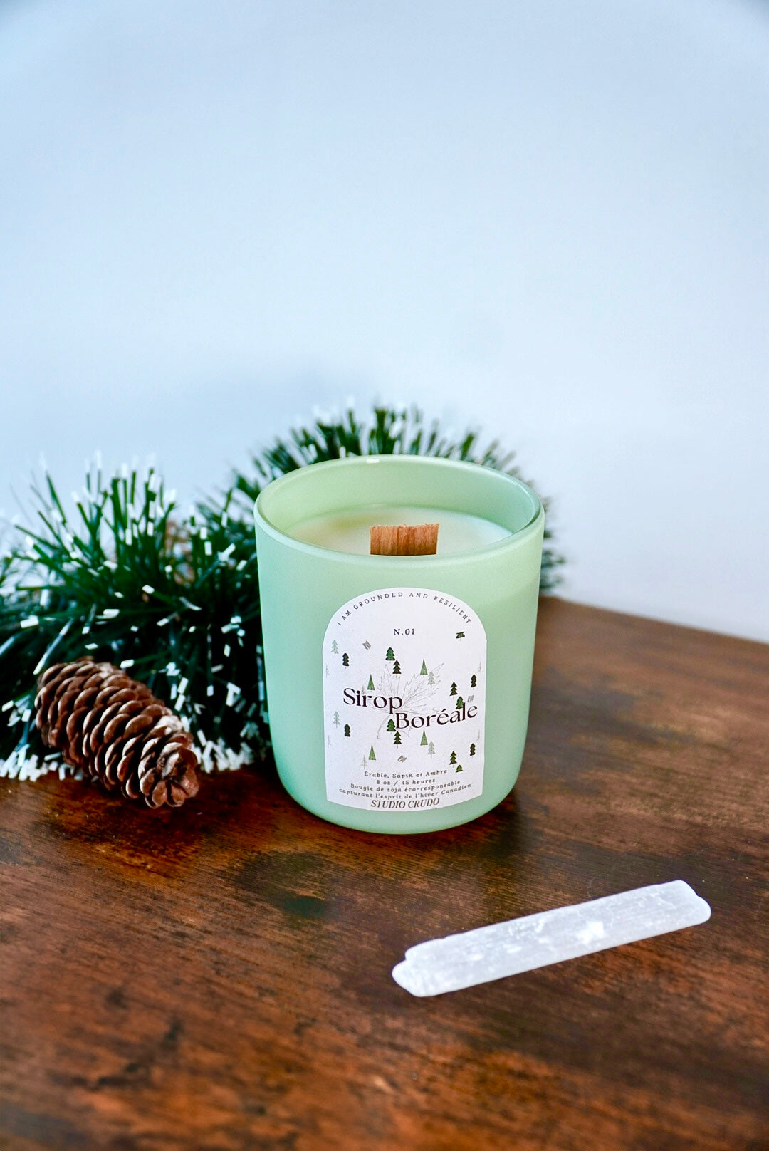 Sirop Boréale : Une bougie, un voyage au cœur de la nature