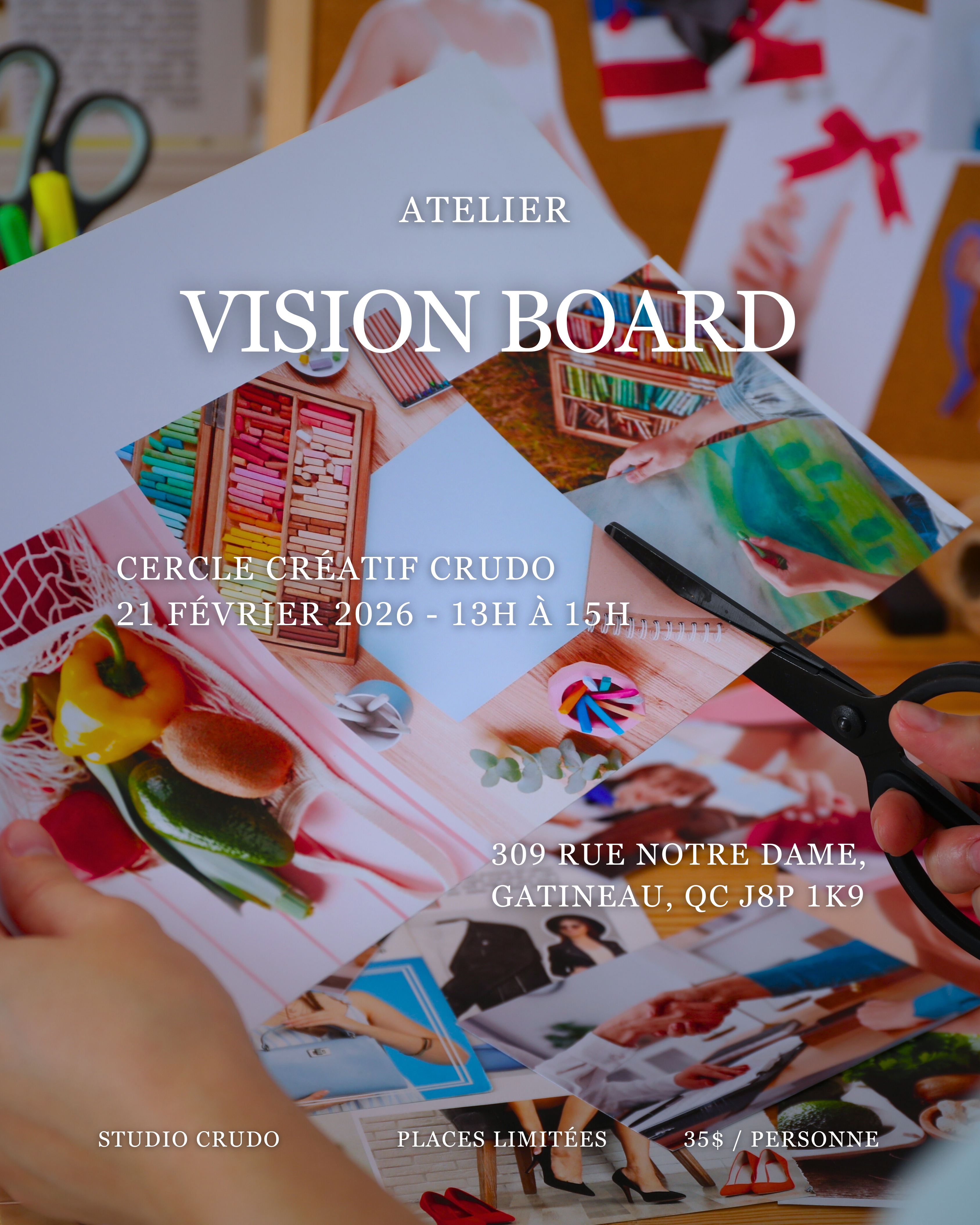 Atelier Vision Board 21 Février 13h à 15h