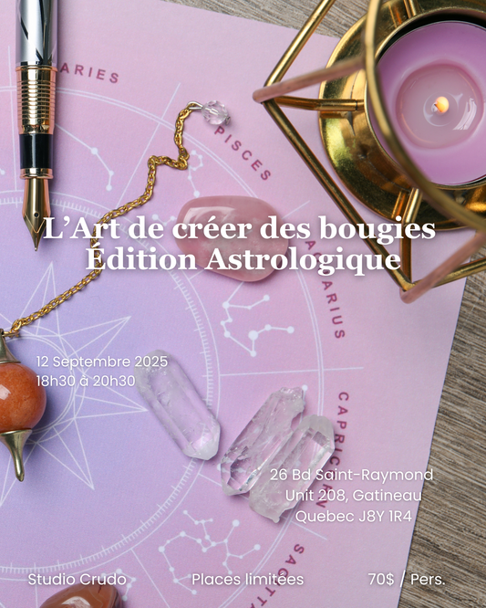 🔮L’art de créer des bougies – Édition astrologique - 12 Septembre 2025 18h30 à 20h30